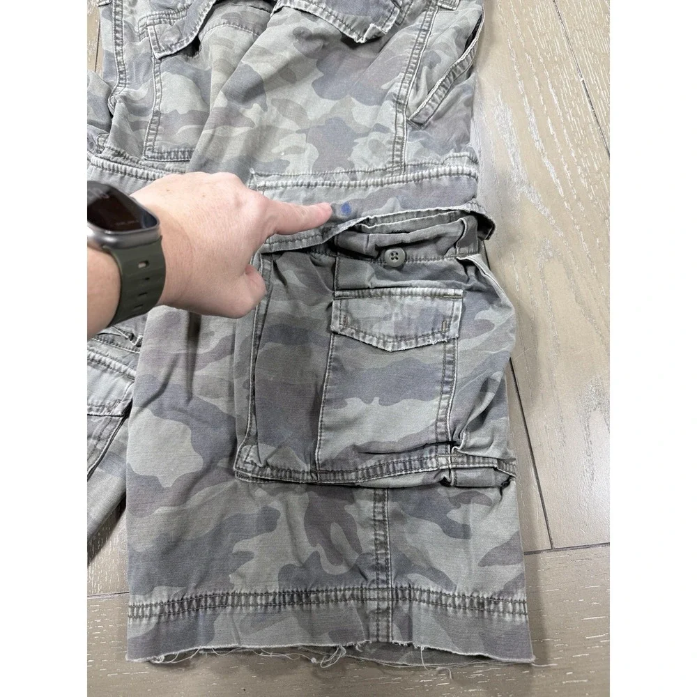Vintage‎ JUICY COUTURE Men Camo Cargo Shorts Size 33 Y2K Retro Grunge